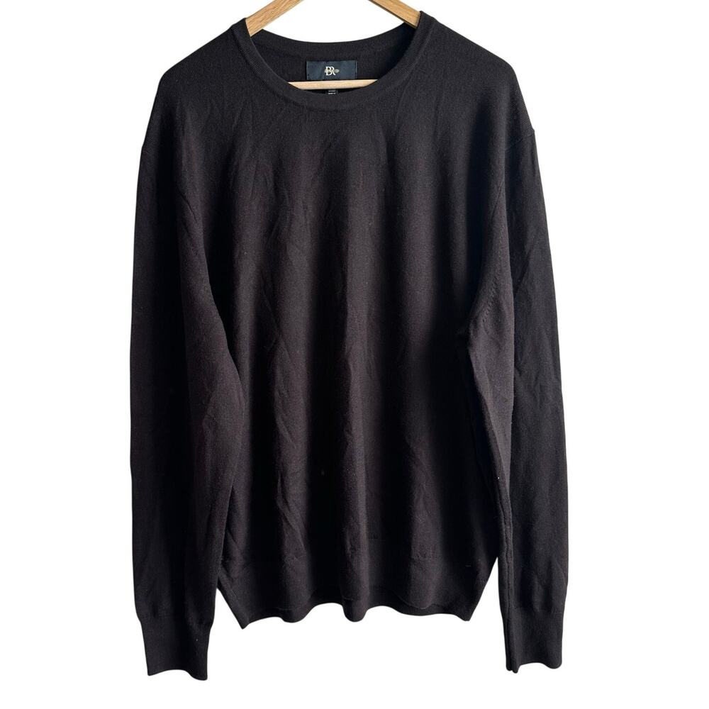 Banana Republic Italian Merino Crew Neck Sweater Brown XL 503264